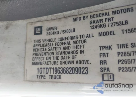 2006 GMC Canyon Sle2 из США, поврежденный, VIN 1GTDT196368209023